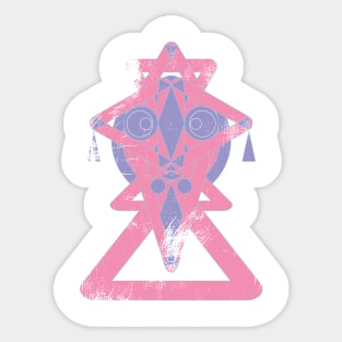 geometric mask Sticker